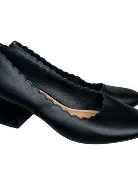 Lauren Conrad Mid Heel Black Pumps-Size 9M